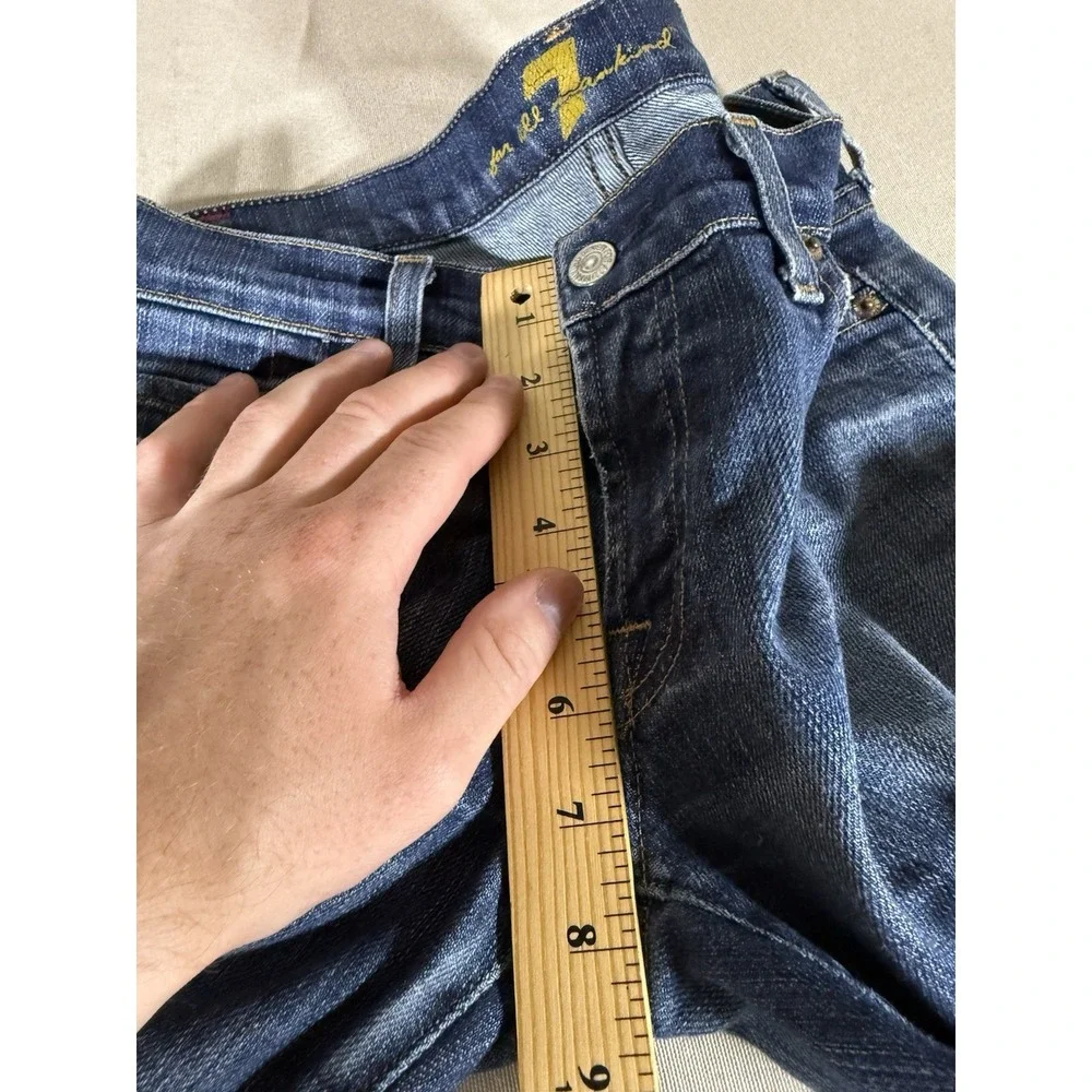 VINTAGE 7 For All Mankind Jeans Adult Size 27 Bootcut Y2K Made in USA